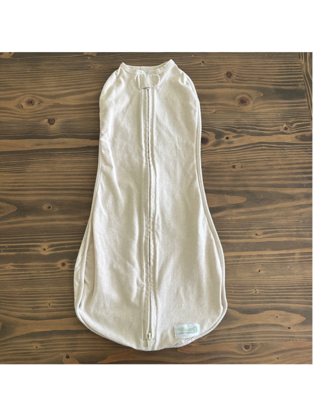Woombie Original Swaddle Sleep Sack 0-3 Months Beige Baby Sleep Bag